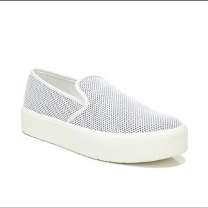 Brenden-B Platform Slip-On Sneakers, white mesh